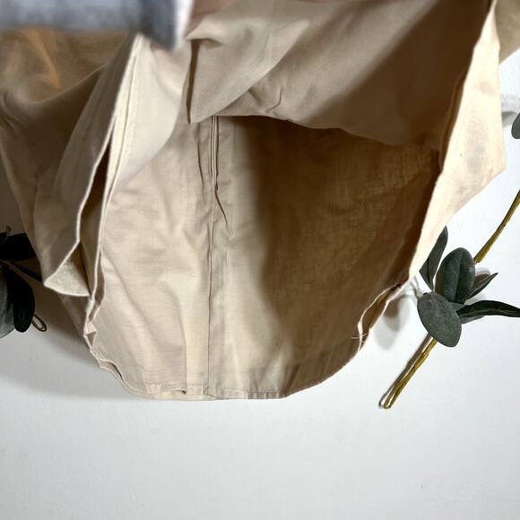 Forever 21 Cream Linen Blend Wrap Skirt - Picture 3 of 6